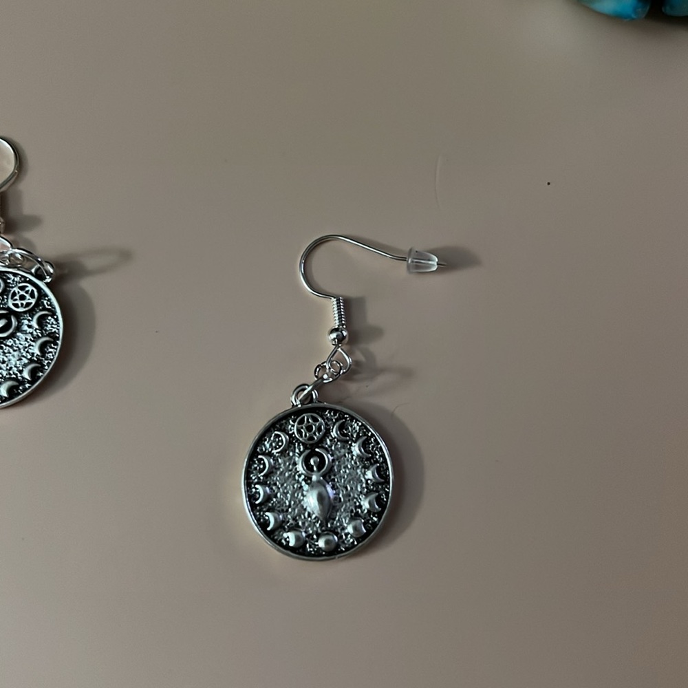Phases of the Moon For Mother Earth Earrings - Picture 5 of 5